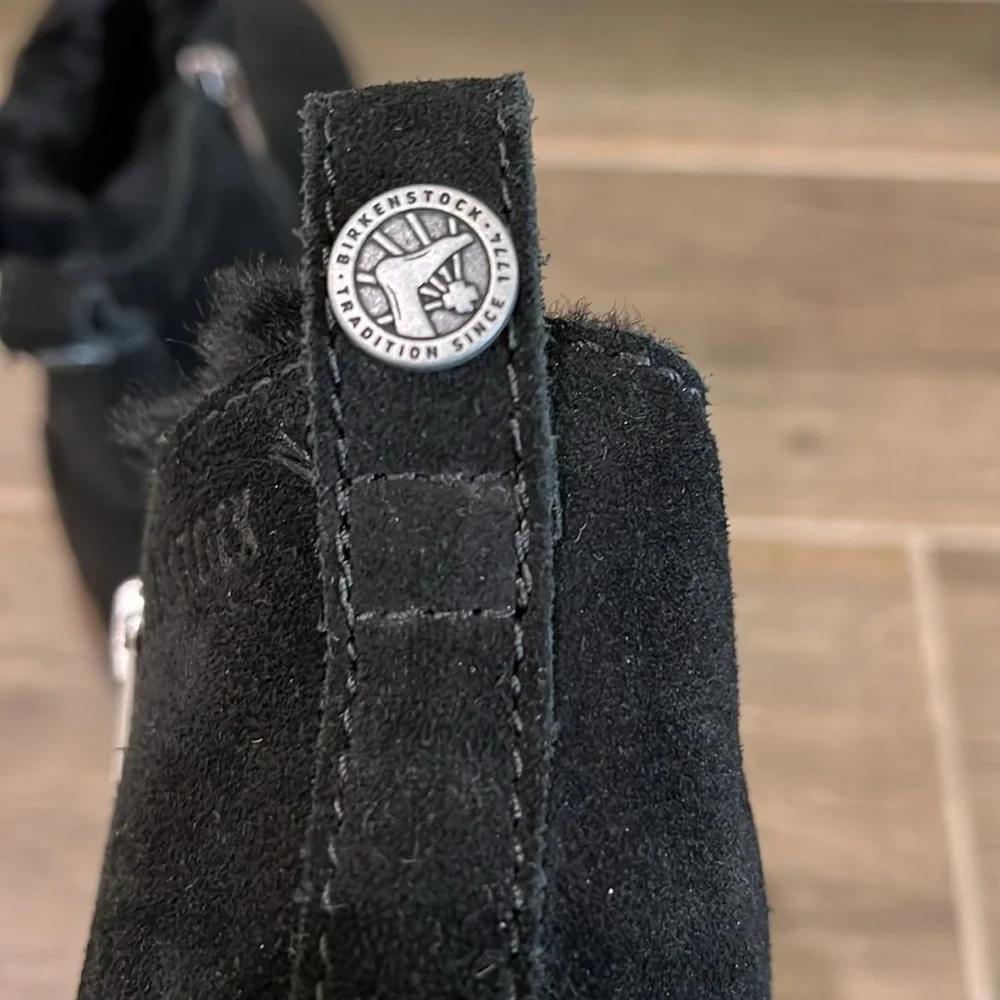 NEW Birkenstock Melrose Genuine Shearling Bootie Black Size 37 / 6